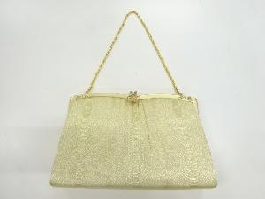 リサイクル　抽象模様織出し和装バッグ